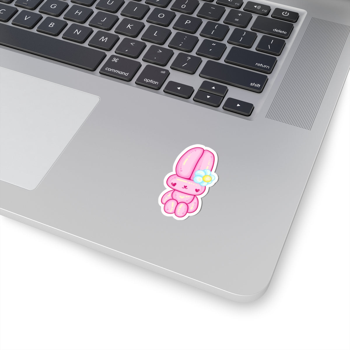 Kawaii Flower Bunny Kiss-Cut Sticker - Puppy's Aesthetics