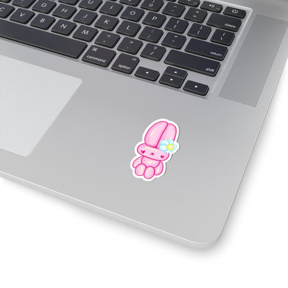 Kawaii Flower Bunny Kiss-Cut Sticker - Puppy's Aesthetics