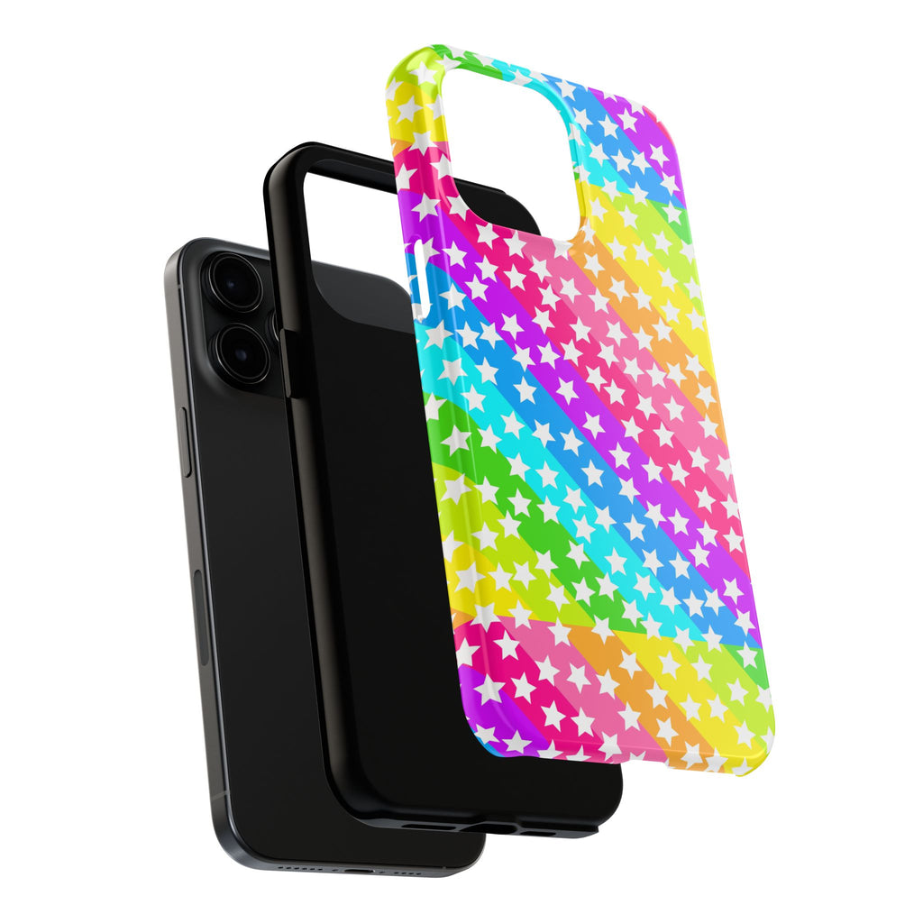Starry Sprinkle Rainbow Tough iPhone Case