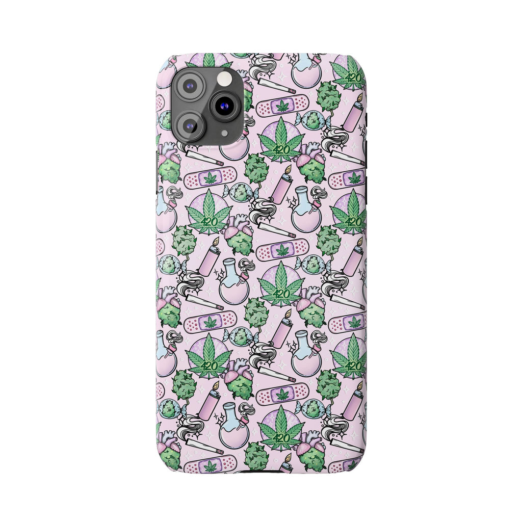 Cute Cannabis iPhone Slim Case