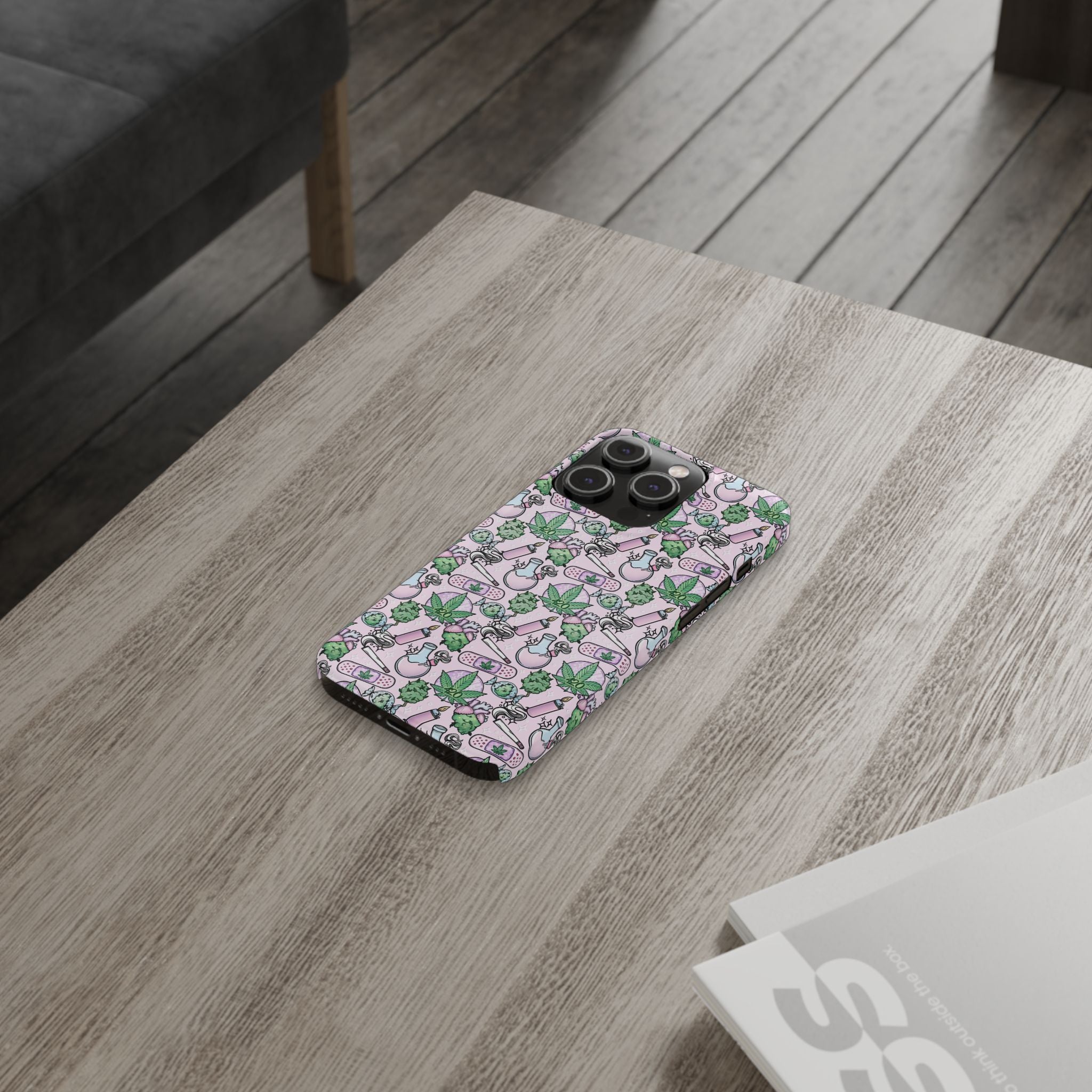 Cute Cannabis iPhone Slim Case
