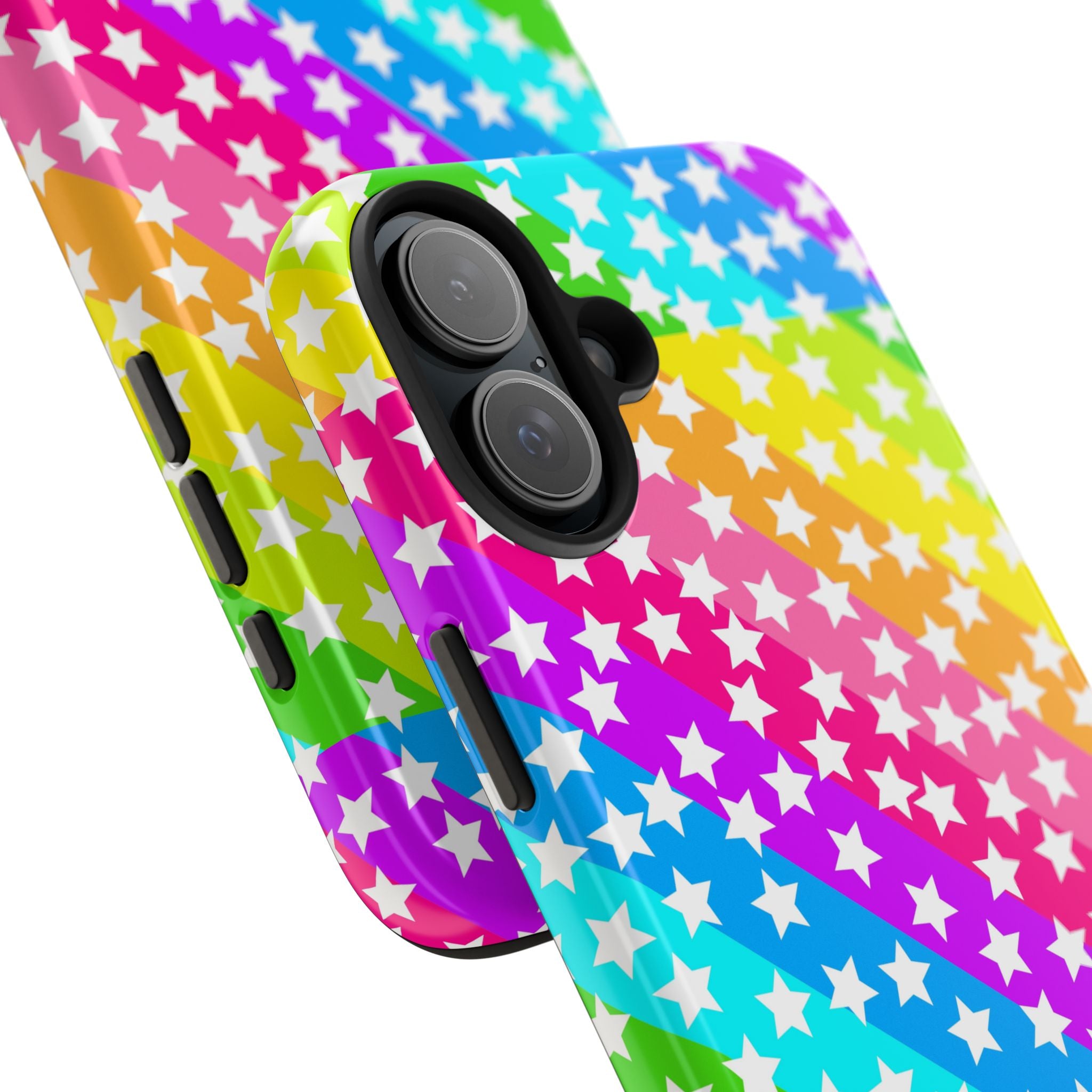 Starry Sprinkle Rainbow Tough iPhone Case