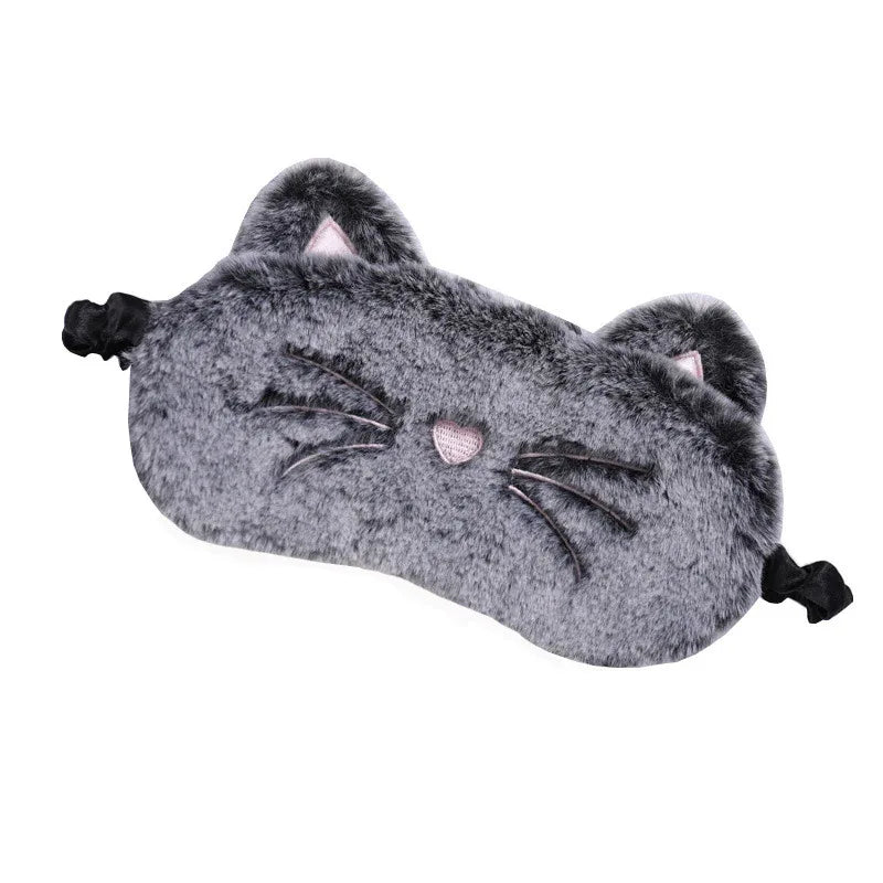 Dreamy Kitty Plush Sleep Mask - Puppy's Aesthetics
