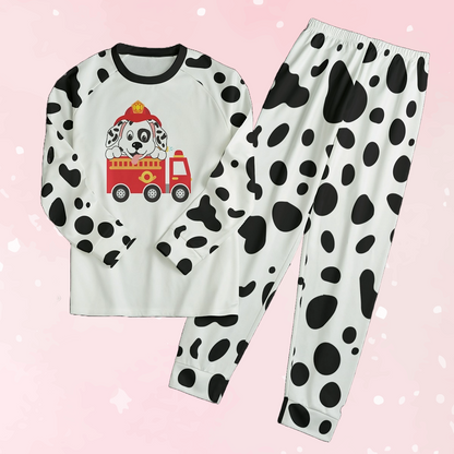 Dalmatian Firetruck Unisex Pajama Set