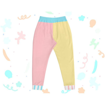 Pastel Colorblock Clown Men's Sized Joggers XS - 3XL