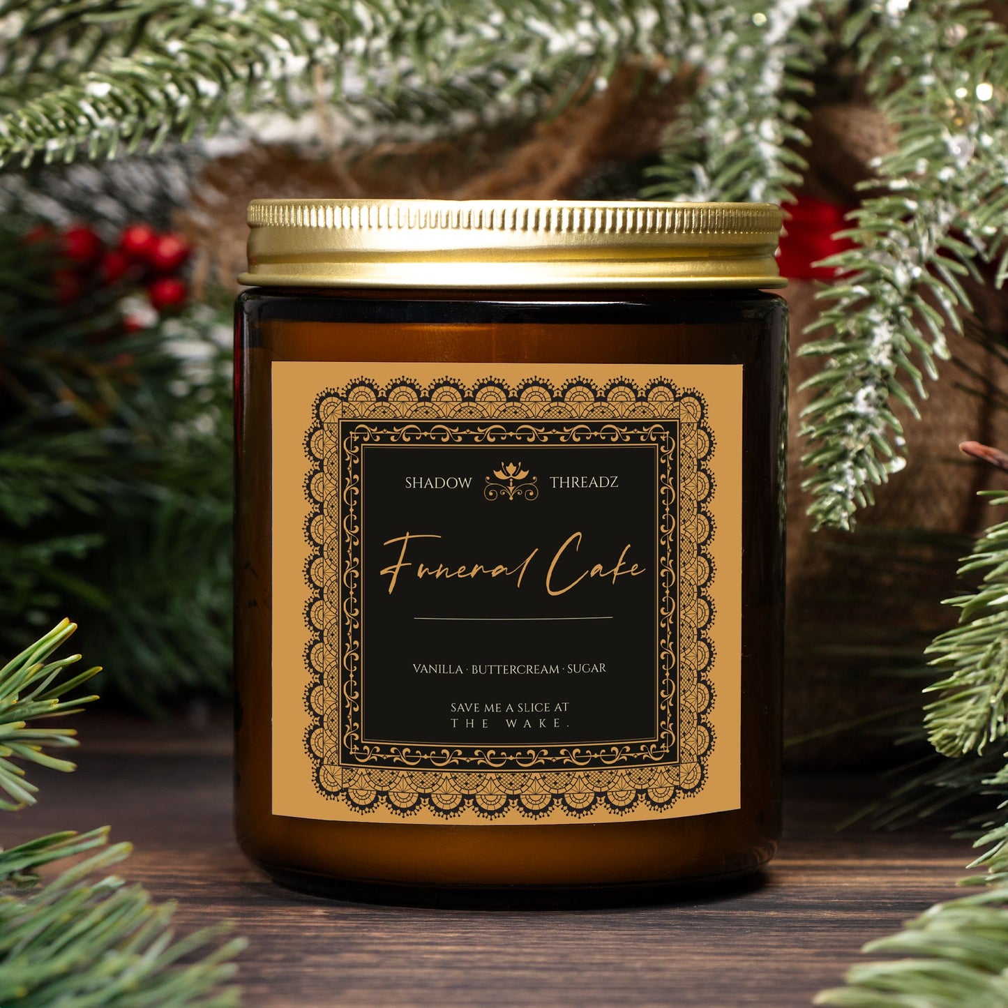 Funeral Cake Vanilla Candle 9oz