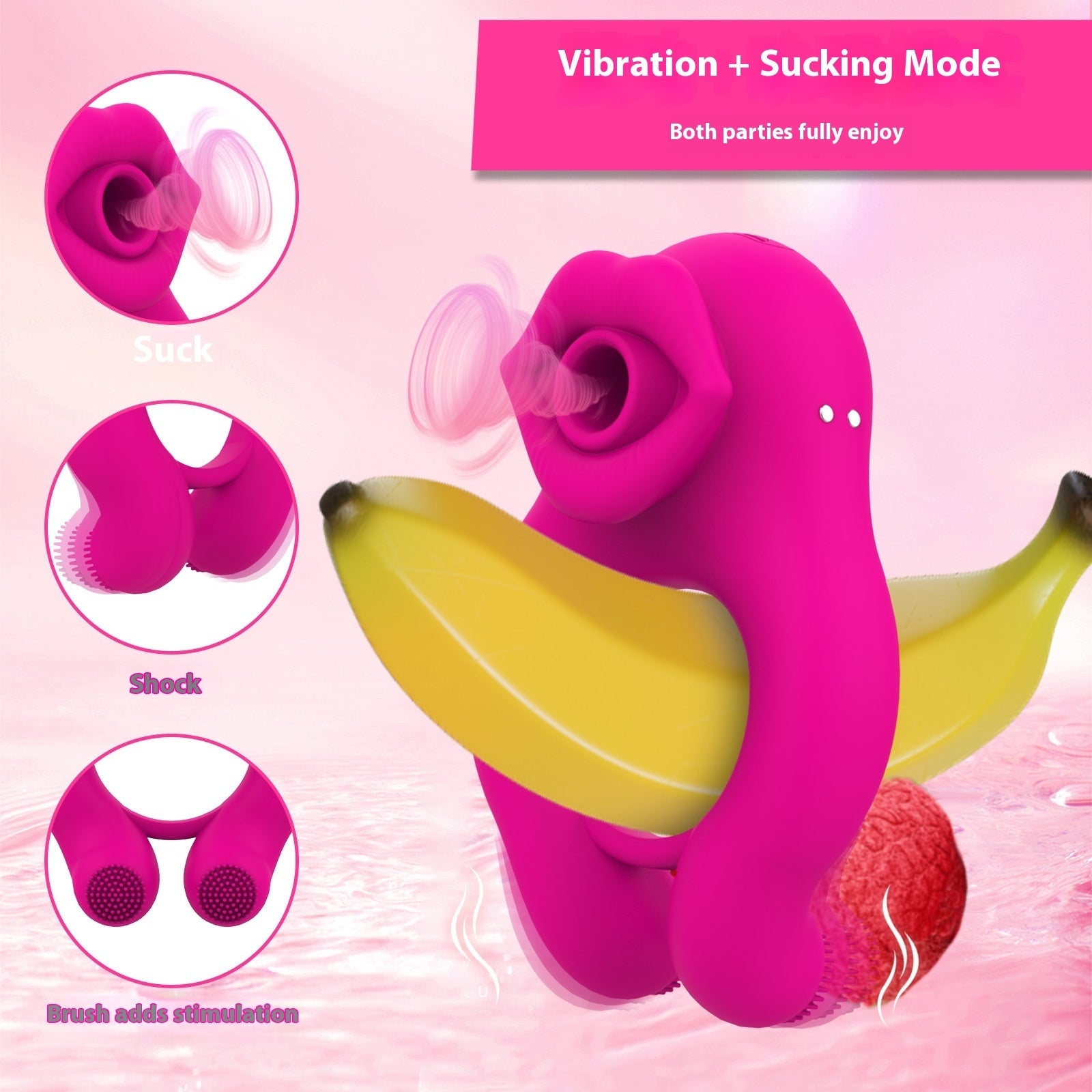 Rosebud Tease Nipple & Clit Sucking Vibrator