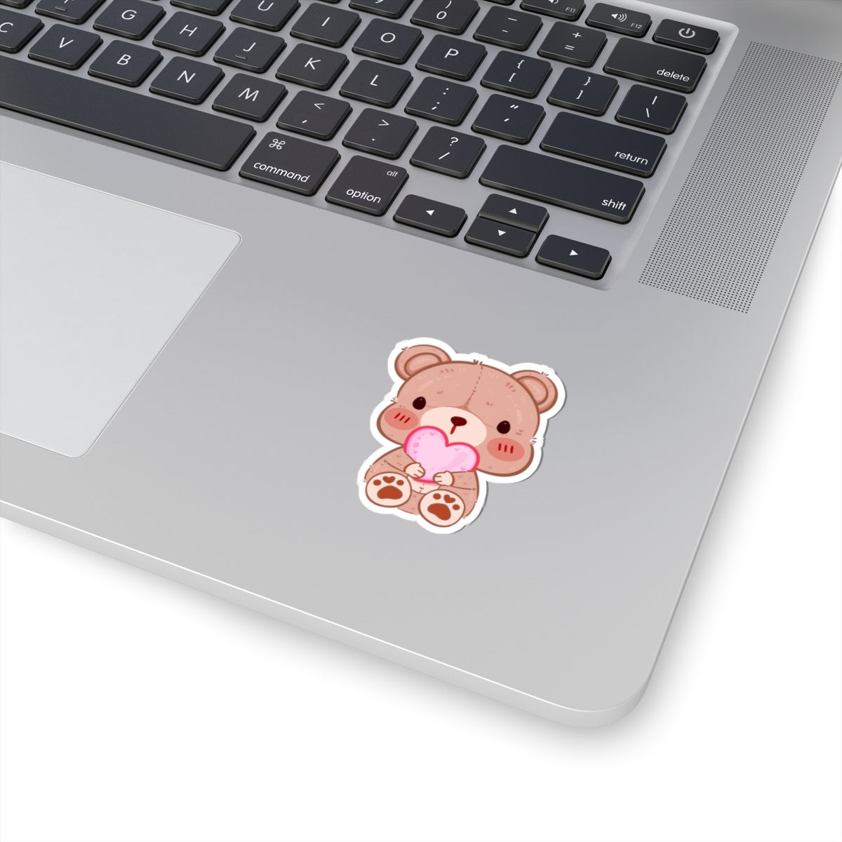 Cute Teddy Bear Heart Kiss-Cut Sticker - Puppy's Aesthetics