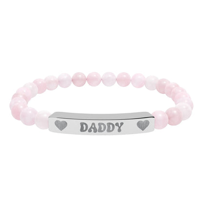Daddy Natural Stone Bracelet (Colors) - Puppy's Aesthetics