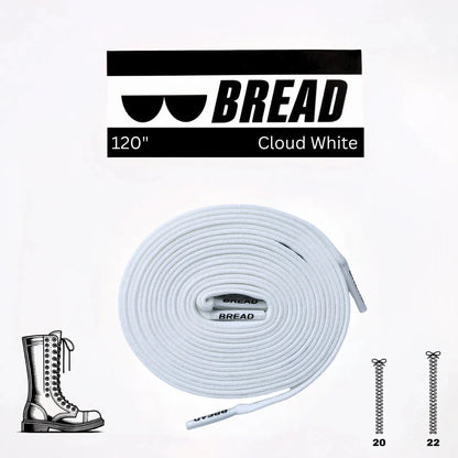 Soft Cloud White Elastic Shoelaces - Puppy's Aesthetics