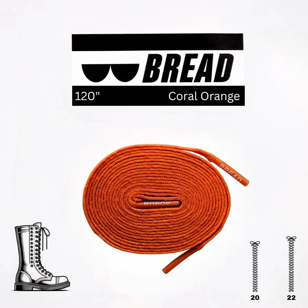 Bold Coral Orange Elastic Shoelaces - Puppy's Aesthetics