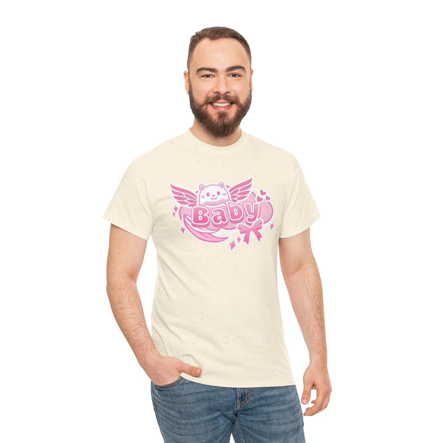 Soft Baby Pink Wings Play Tee - Puppy's Aesthetics
