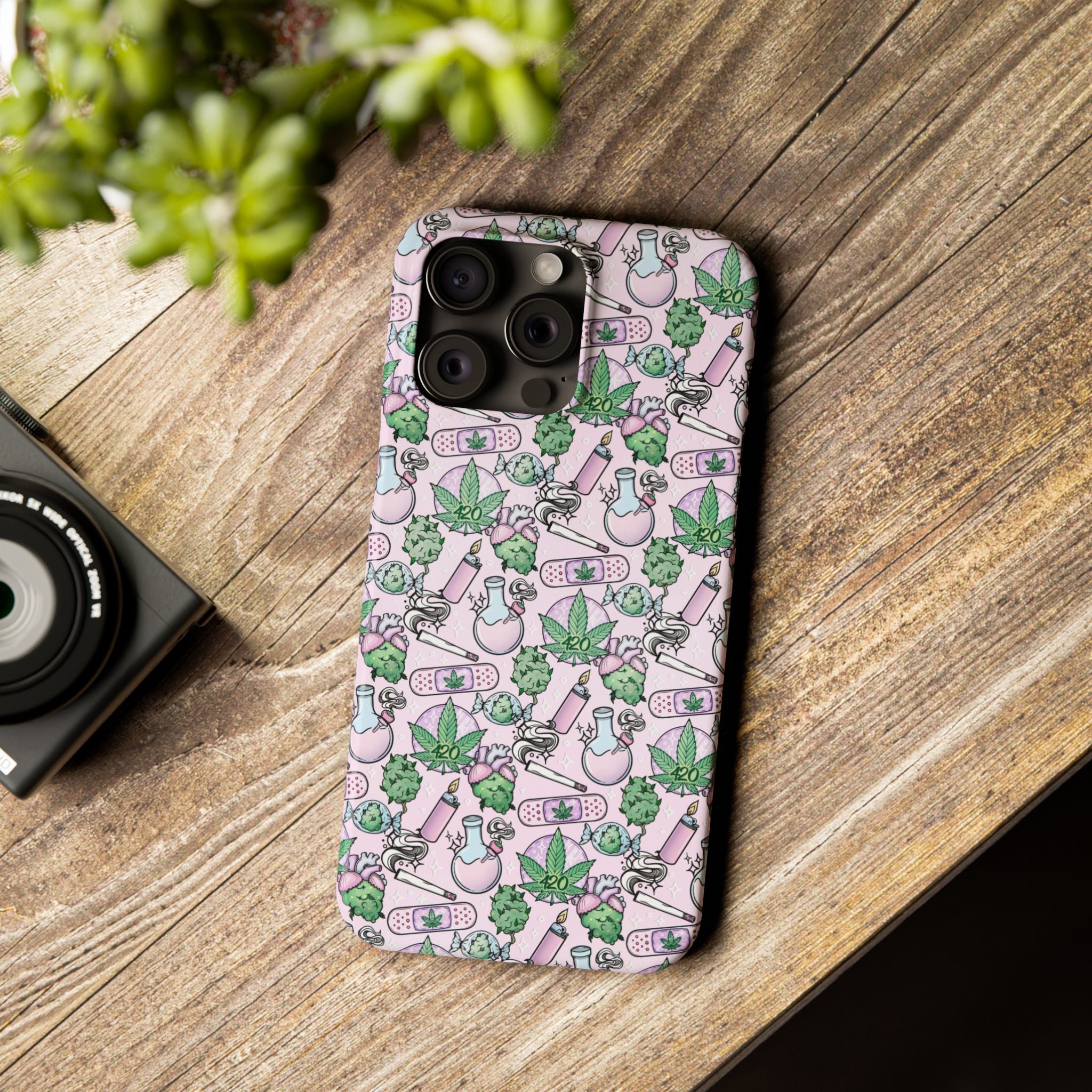 Cute Cannabis iPhone Slim Case