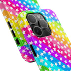 Starry Sprinkle Rainbow Tough iPhone Case