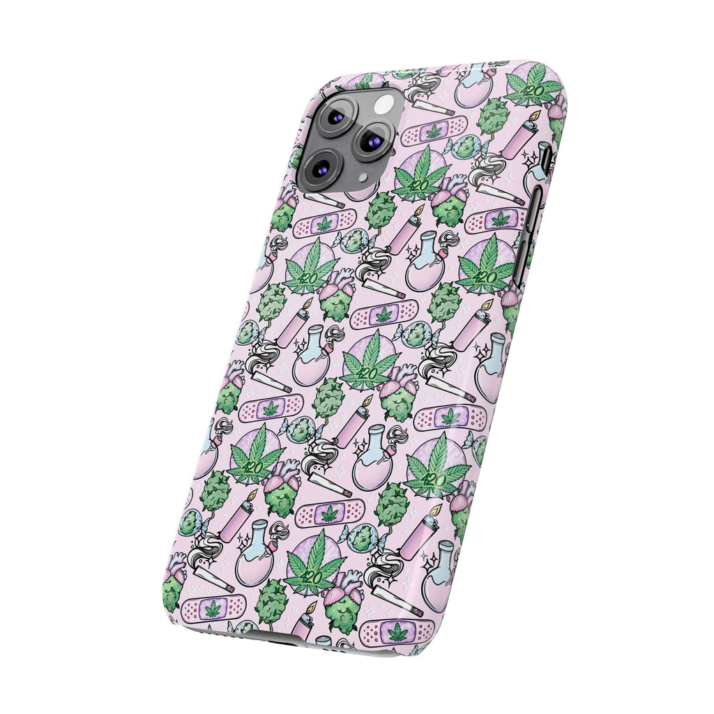 Cute Cannabis iPhone Slim Case