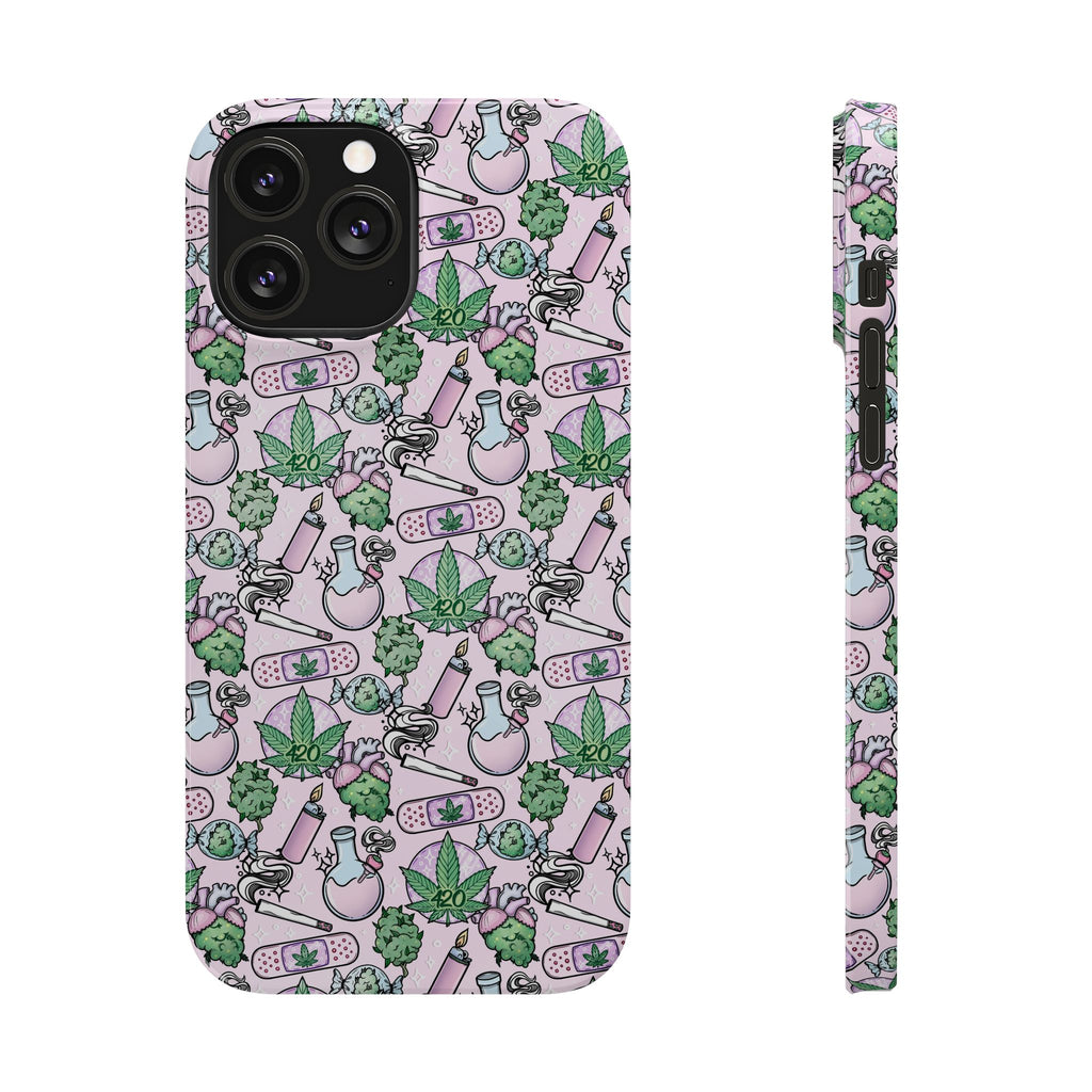 Cute Cannabis iPhone Slim Case