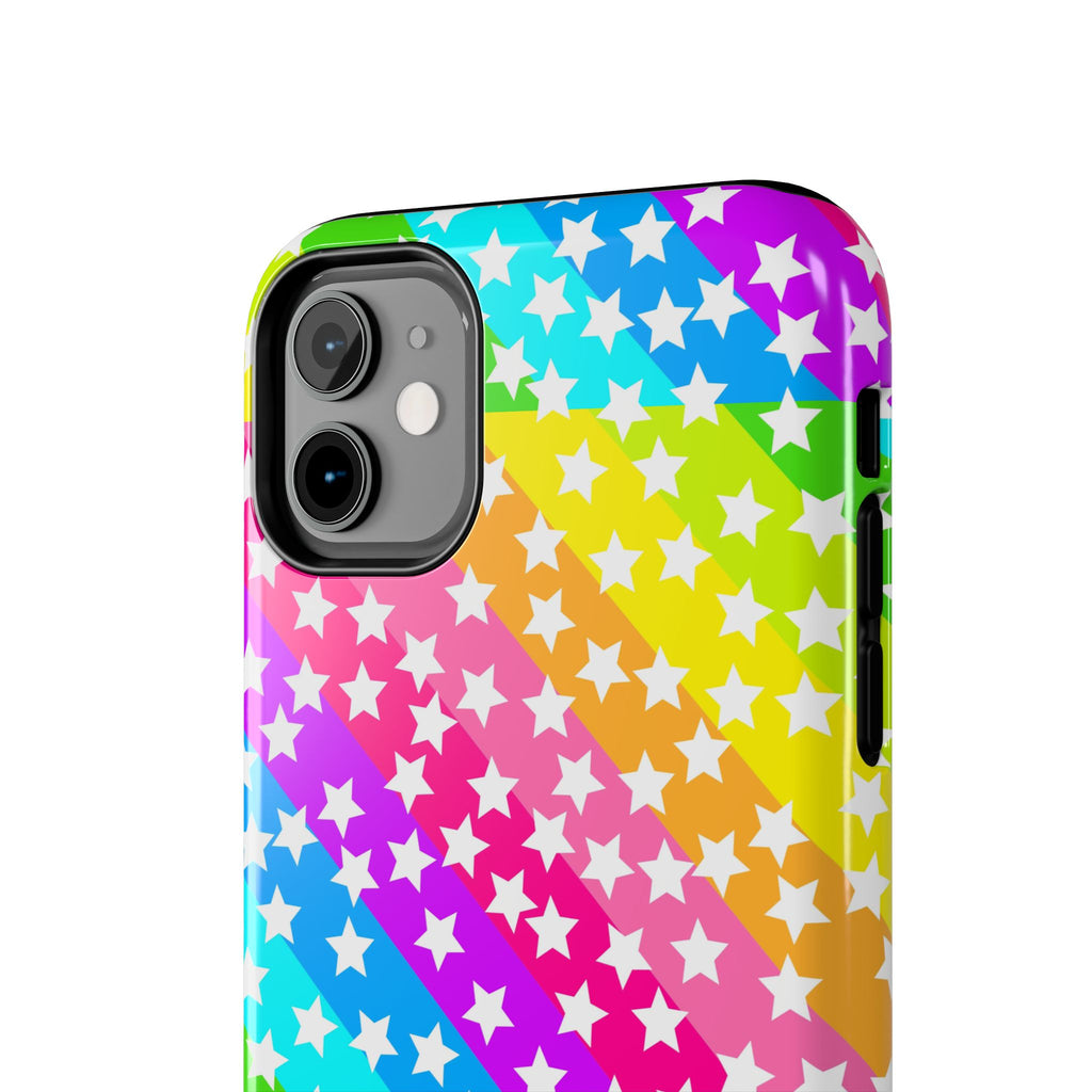Starry Sprinkle Rainbow Tough iPhone Case