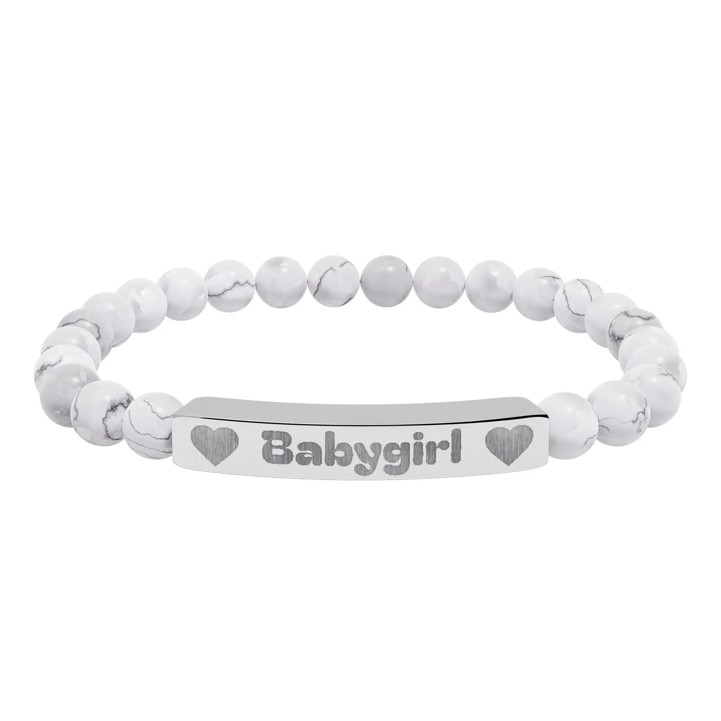 Babygirl Natural Stone Bracelet (Colors) - Puppy's Aesthetics