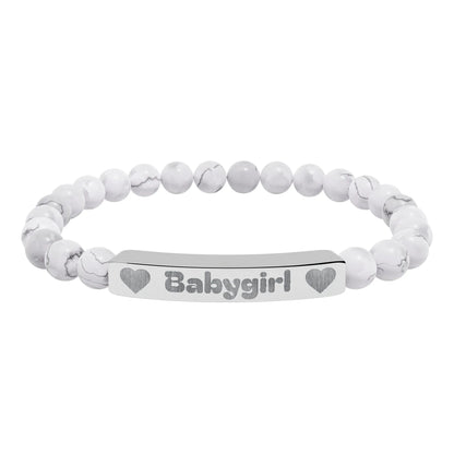 Babygirl Natural Stone Bracelet (Colors) - Puppy's Aesthetics