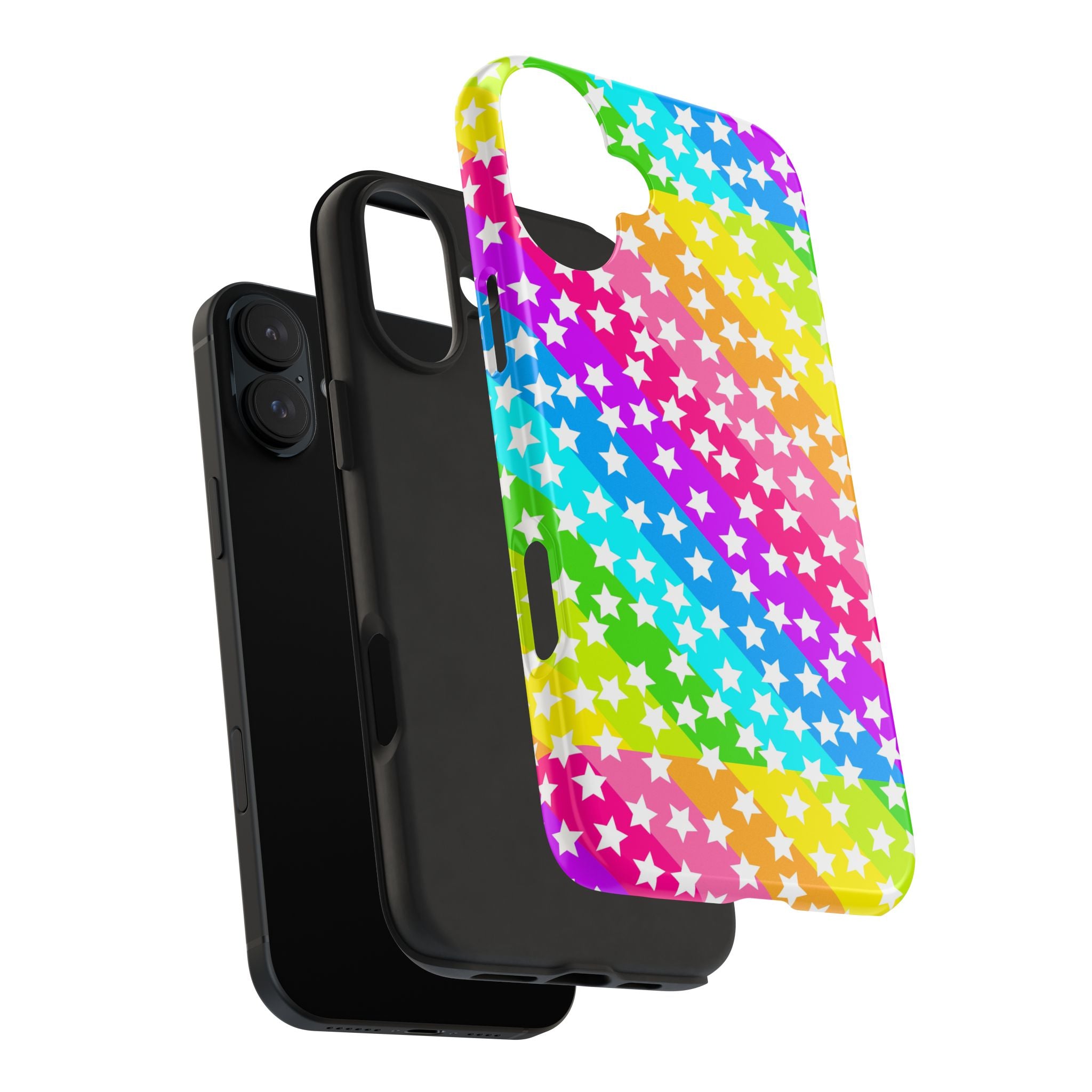 Starry Sprinkle Rainbow Tough iPhone Case