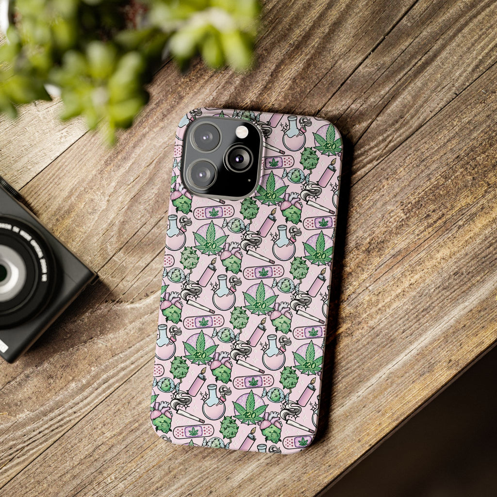 Cute Cannabis iPhone Slim Case