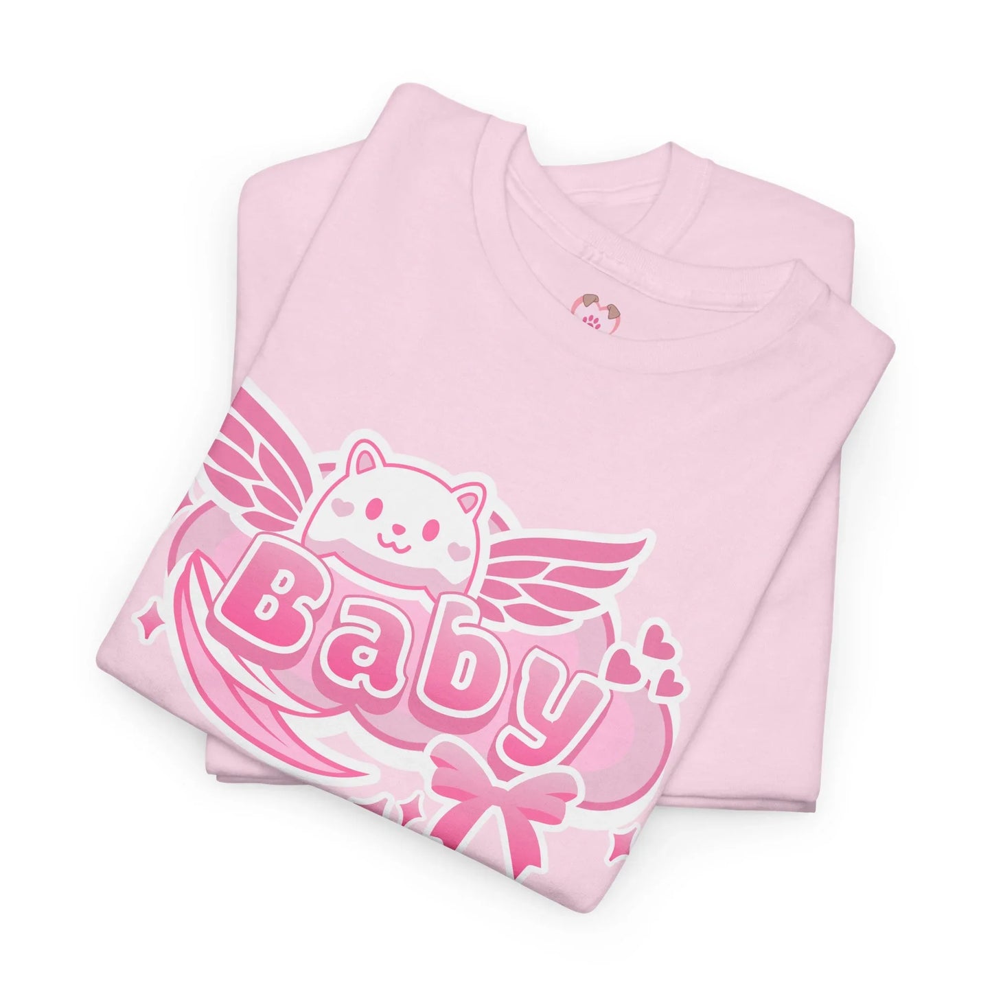 Soft Baby Pink Wings Play Tee - Puppy's Aesthetics