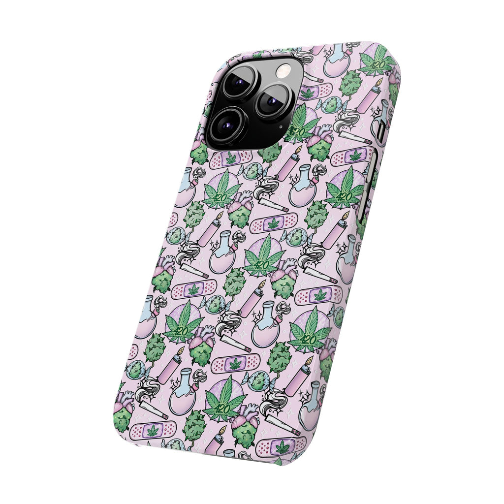 Cute Cannabis iPhone Slim Case