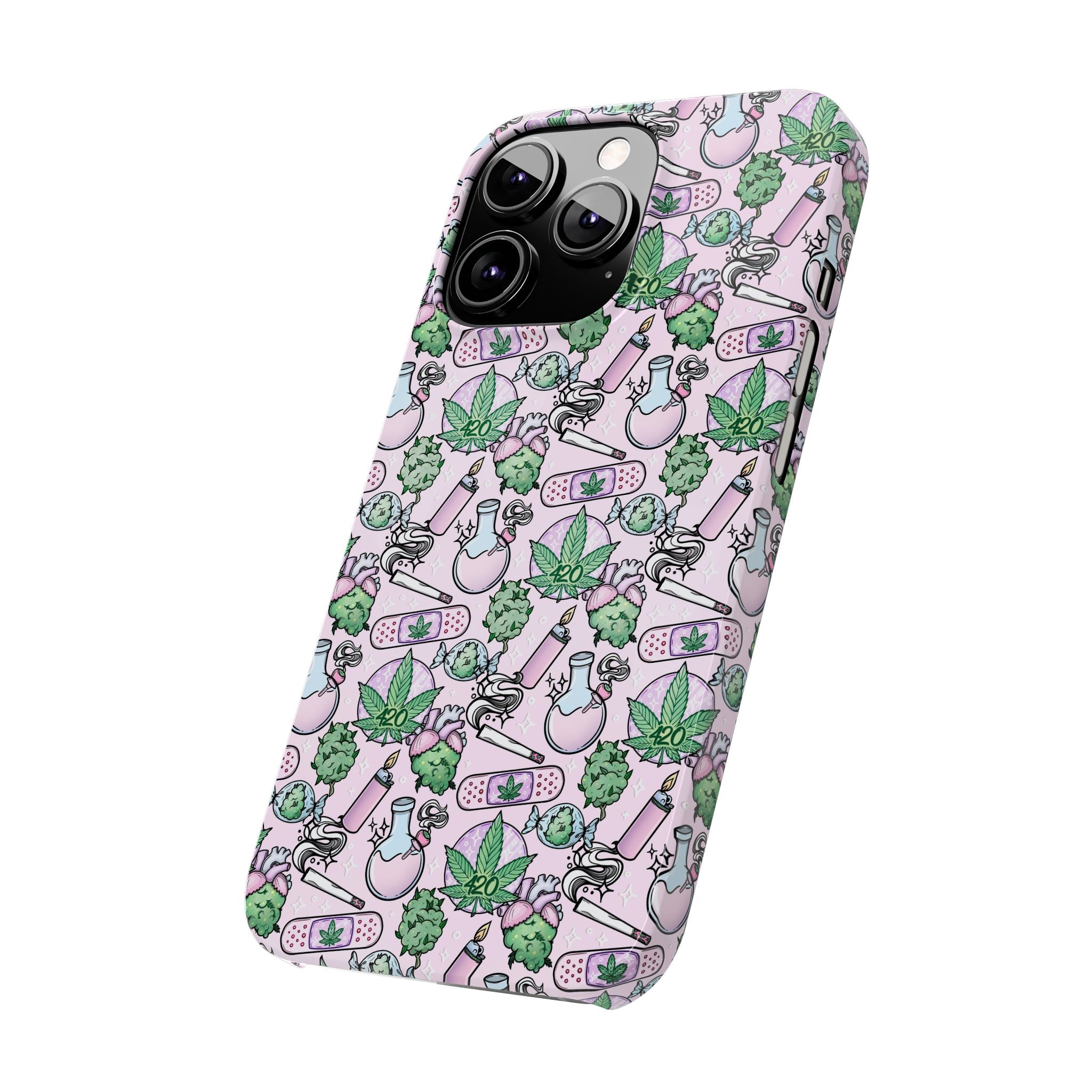 Cute Cannabis iPhone Slim Case