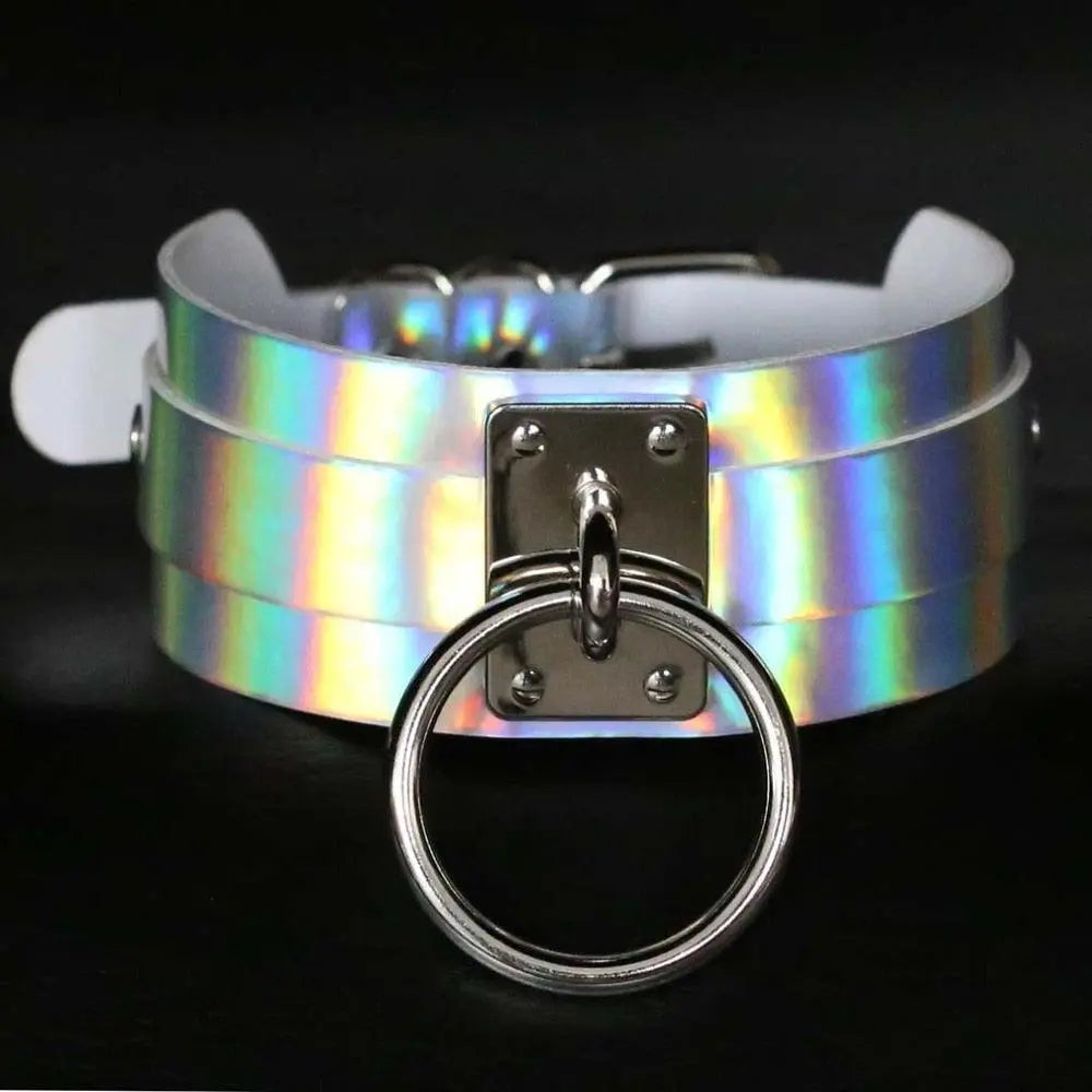 Sexy BDSM Holographic Collar Chains