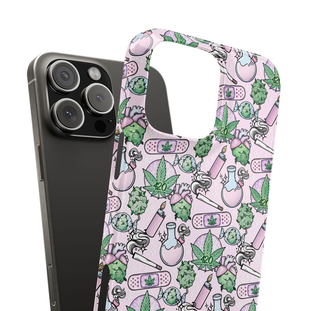 Cute Cannabis iPhone Slim Case