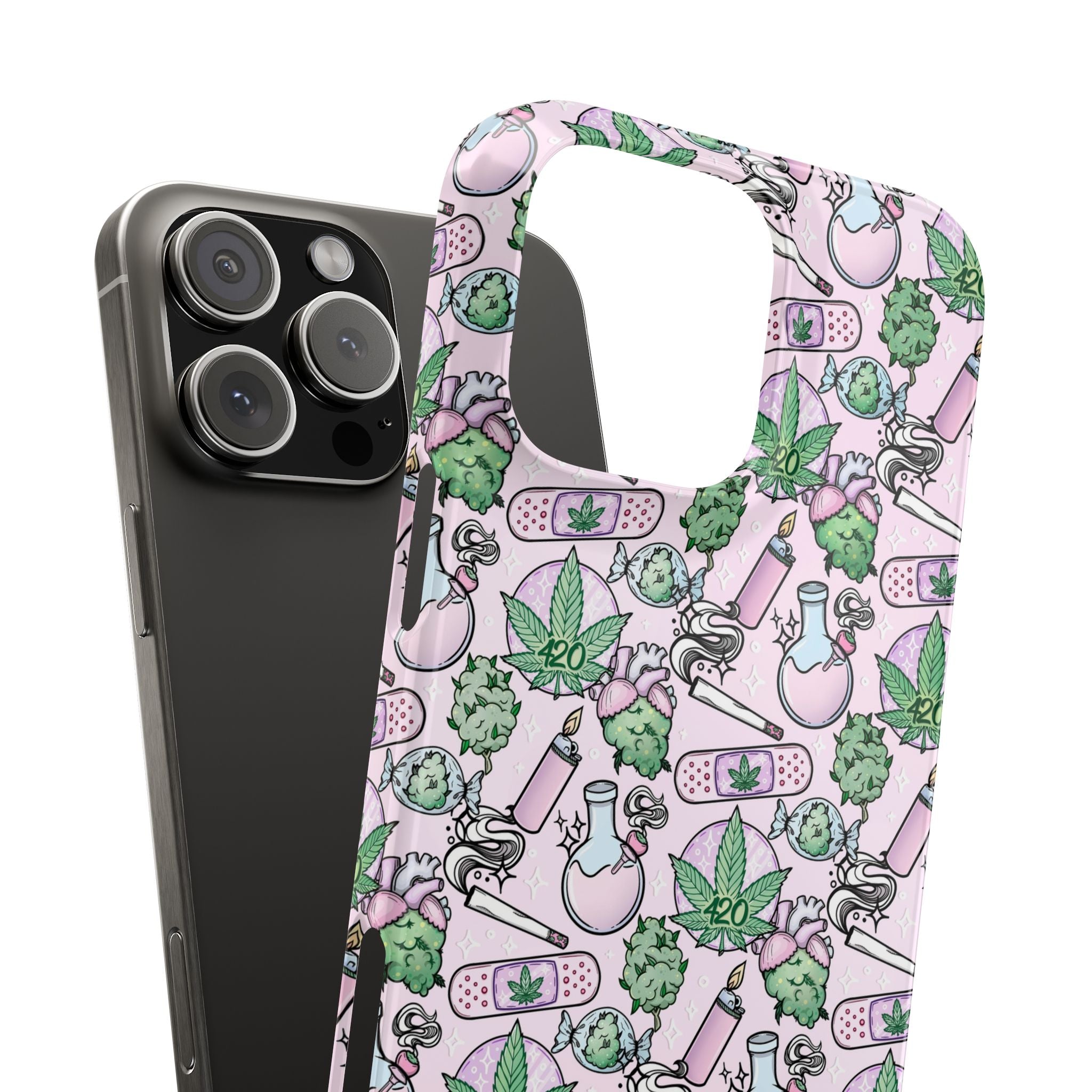 Cute Cannabis iPhone Slim Case