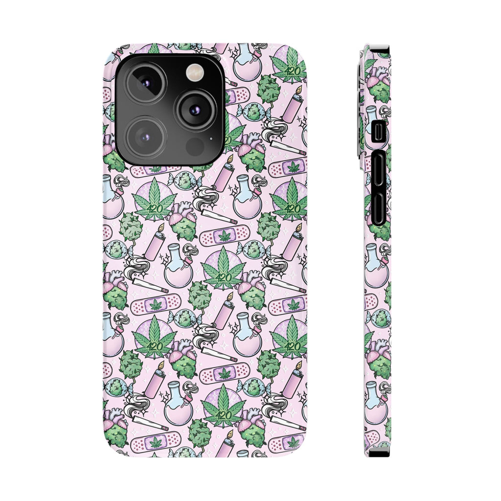 Cute Cannabis iPhone Slim Case
