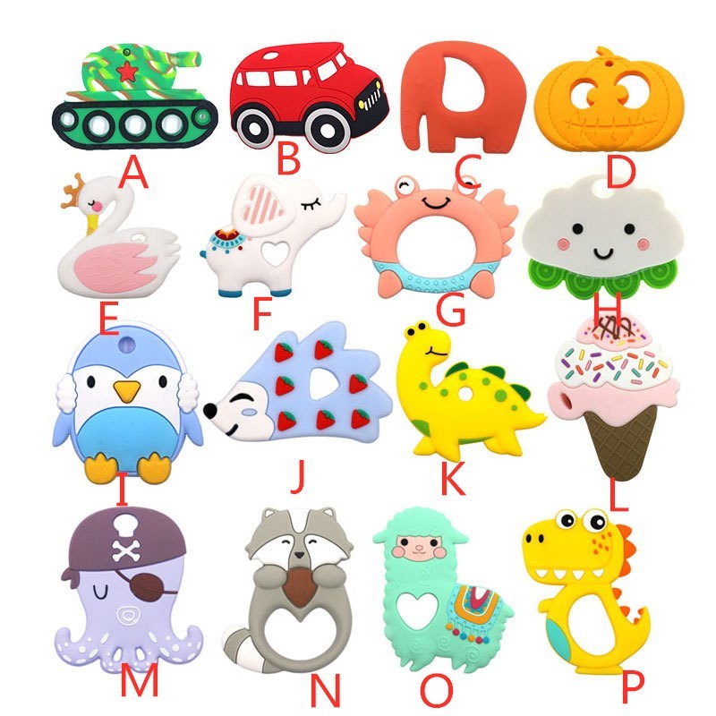 Cuddle Chew Silicone Teether (Colors)