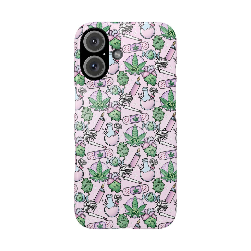 Cute Cannabis iPhone Slim Case
