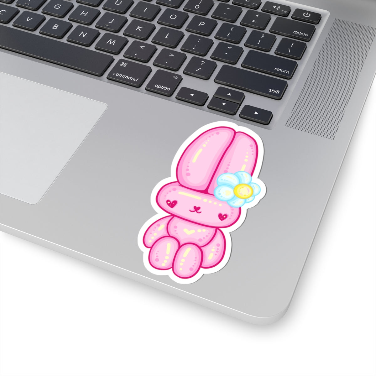Kawaii Flower Bunny Kiss-Cut Sticker - Puppy's Aesthetics