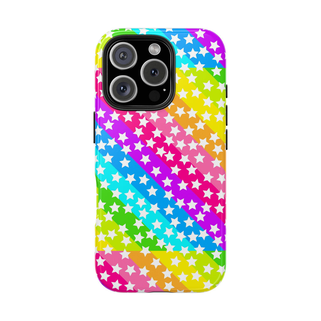 Starry Sprinkle Rainbow Tough iPhone Case