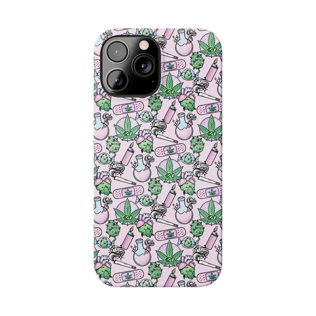 Cute Cannabis iPhone Slim Case