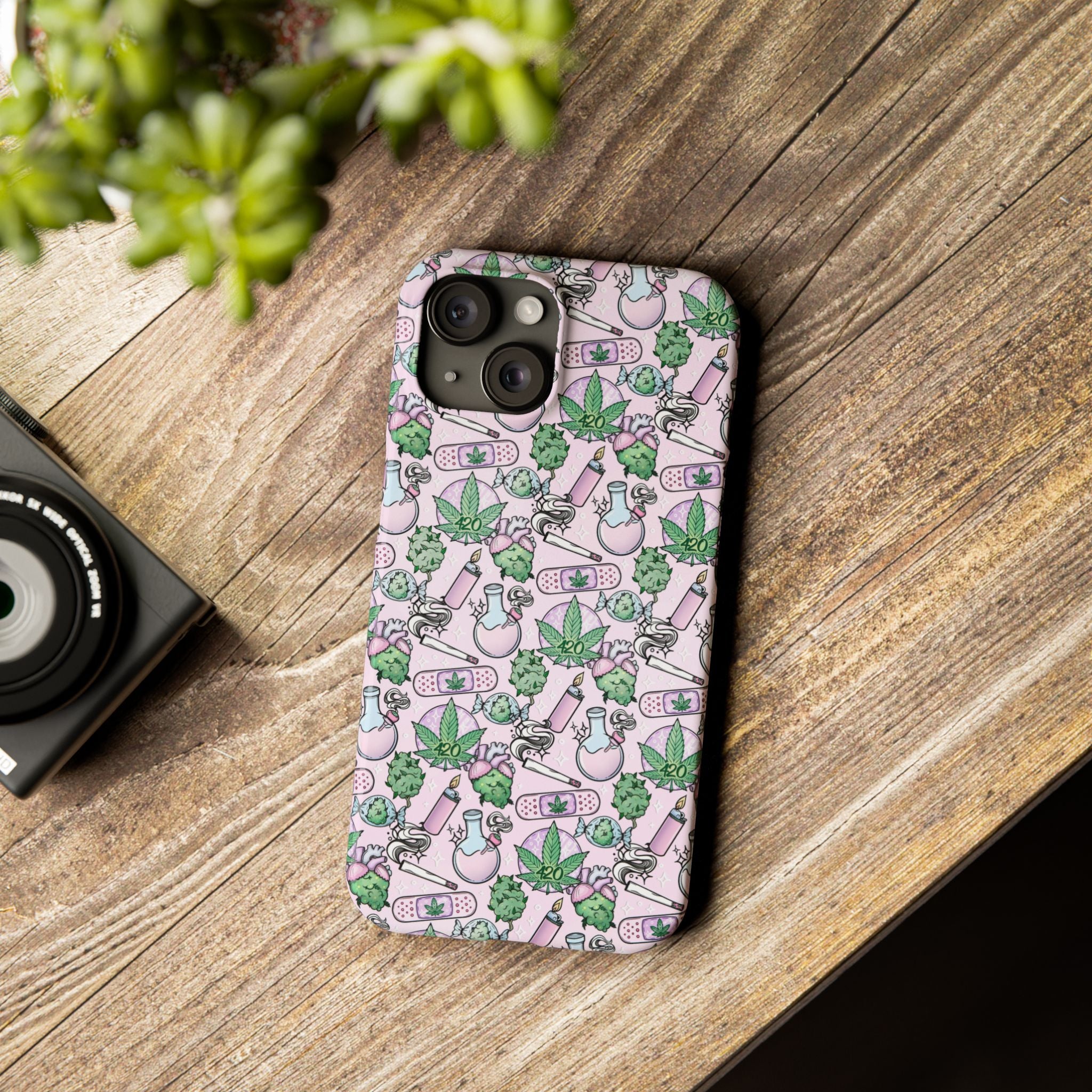 Cute Cannabis iPhone Slim Case