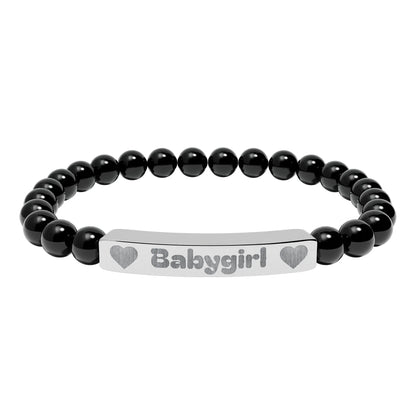 Babygirl Natural Stone Bracelet (Colors) - Puppy's Aesthetics