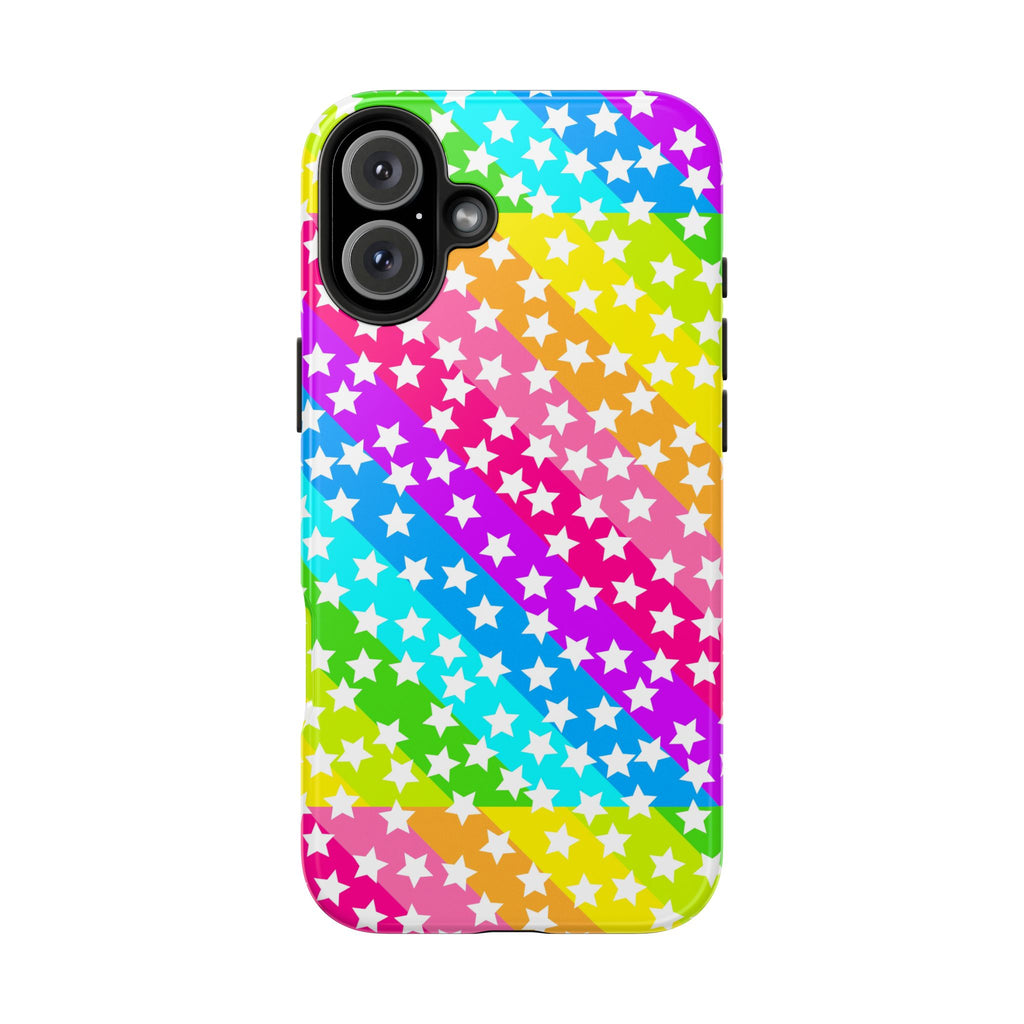 Starry Sprinkle Rainbow Tough iPhone Case