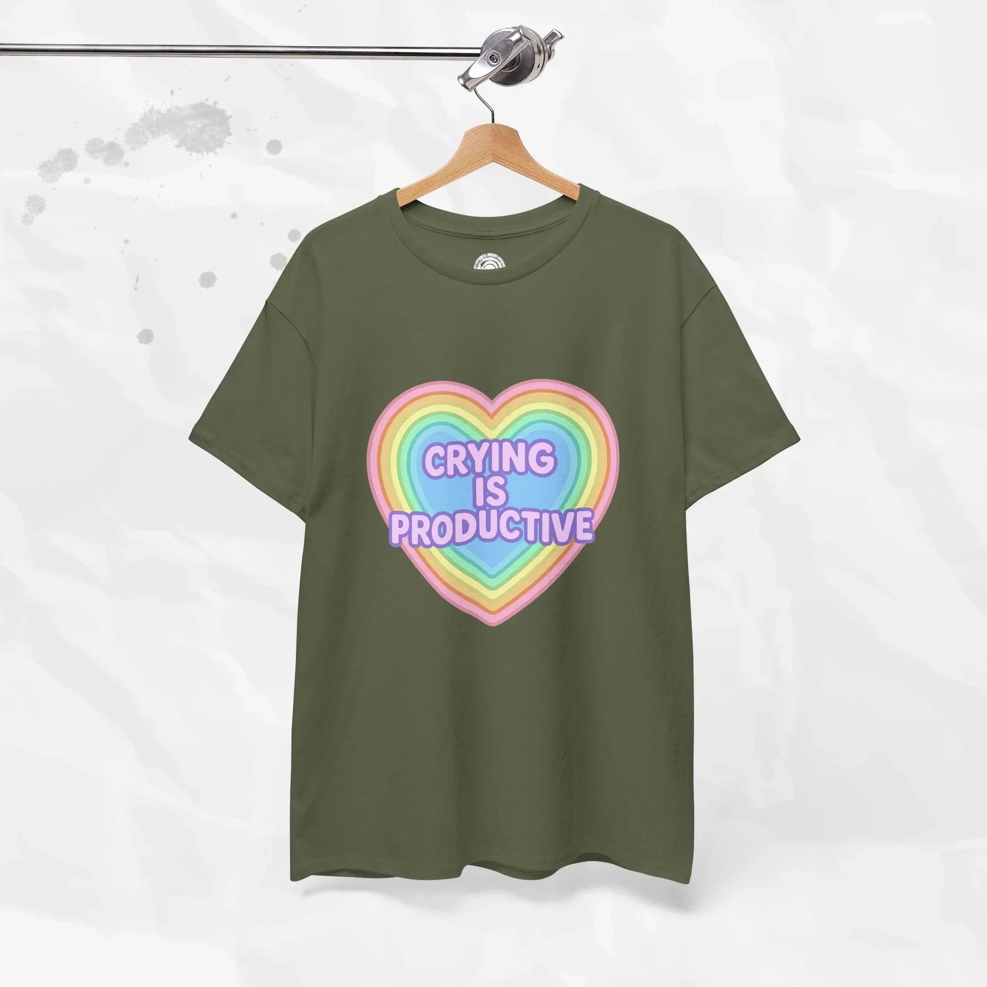 Crying Is Productive T-Shirt (Colors) - Puppy's Aesthetics