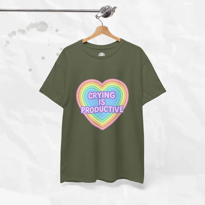 Crying Is Productive T-Shirt (Colors) - Puppy's Aesthetics
