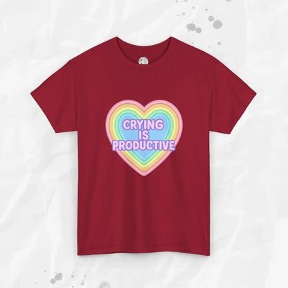 Crying Is Productive T-Shirt (Colors) - Puppy's Aesthetics