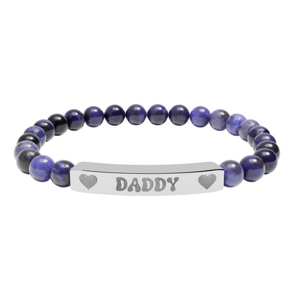 Daddy Natural Stone Bracelet (Colors) - Puppy's Aesthetics