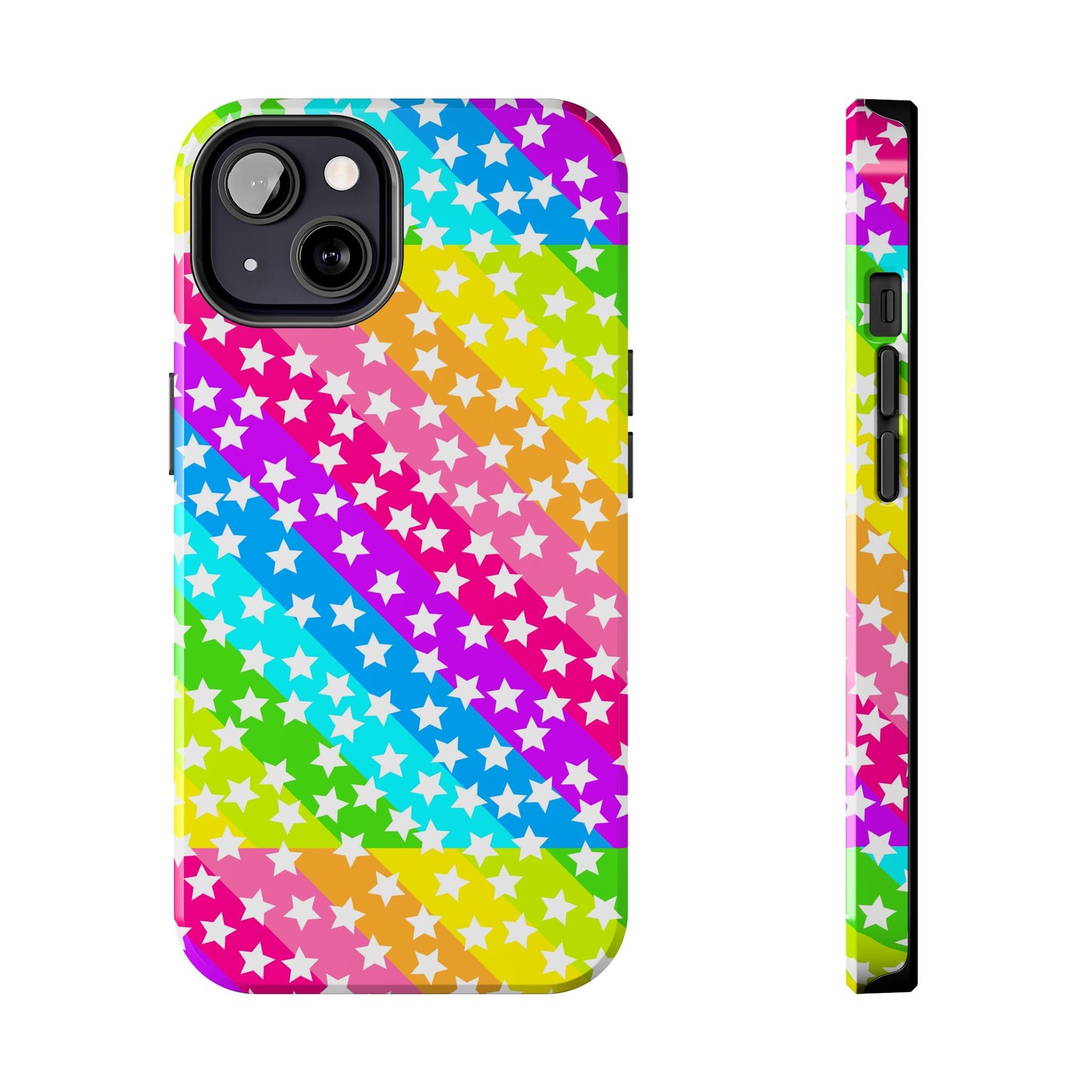 Starry Sprinkle Rainbow Tough iPhone Case