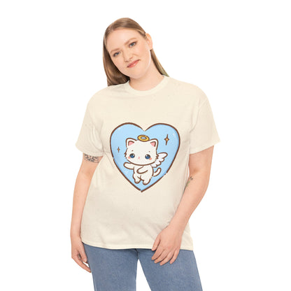 Adorable Angel Kitty Play Tee - Puppy's Aesthetics