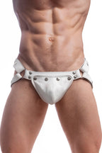 Studded Fetish Leather Harness Briefs (Colors)
