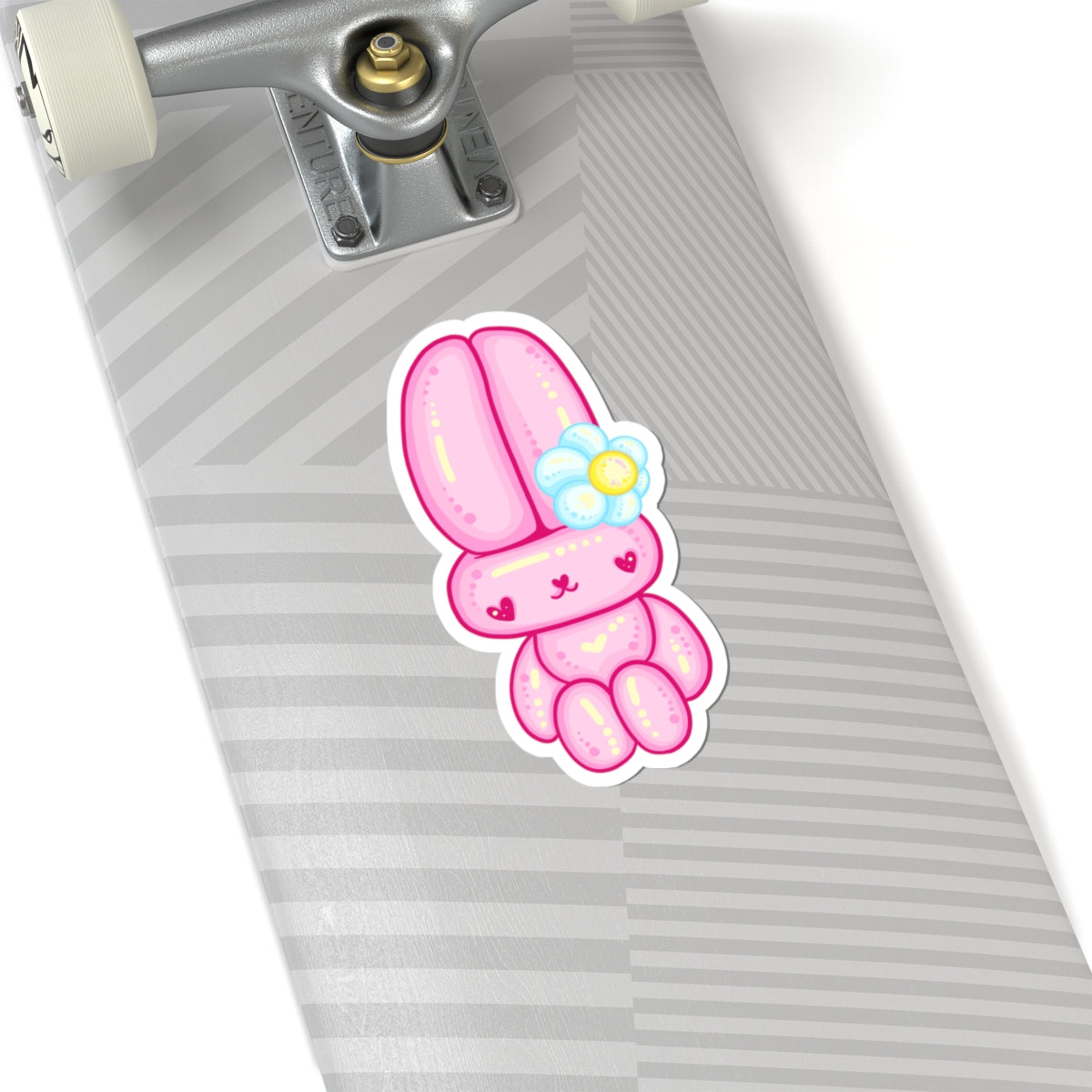 Kawaii Flower Bunny Kiss-Cut Sticker - Puppy's Aesthetics