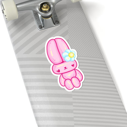 Kawaii Flower Bunny Kiss-Cut Sticker - Puppy's Aesthetics