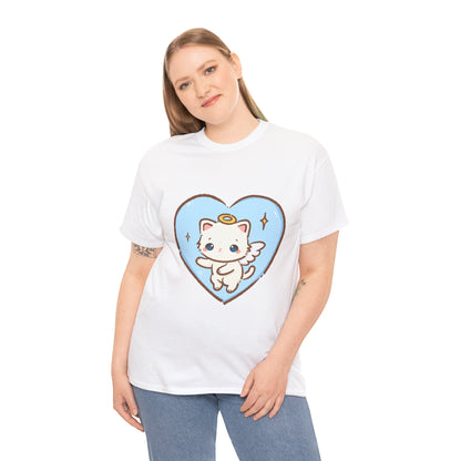 Adorable Angel Kitty Play Tee - Puppy's Aesthetics
